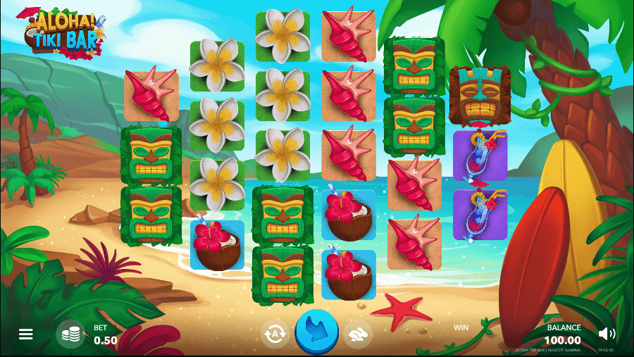 Aloha Tiki Bar Online Slots Game Reels