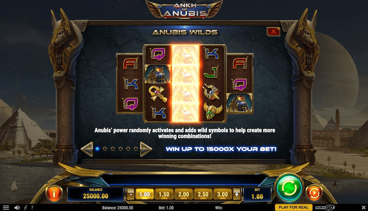 The Ankh of Anubis Online Slot special wild symbols