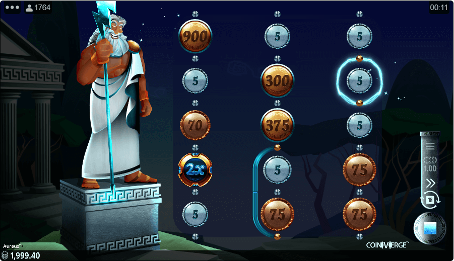 Aureus slot user interface