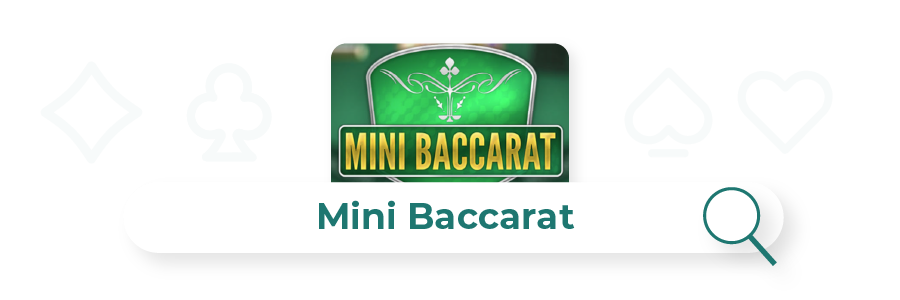 Image de baccarat mini