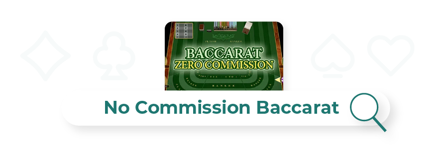 Image de baccarat sans commission
