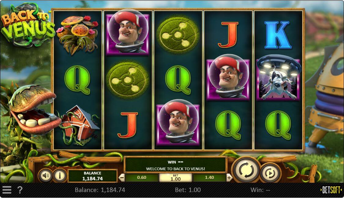 Betsoft Back to Venus Slot Reels