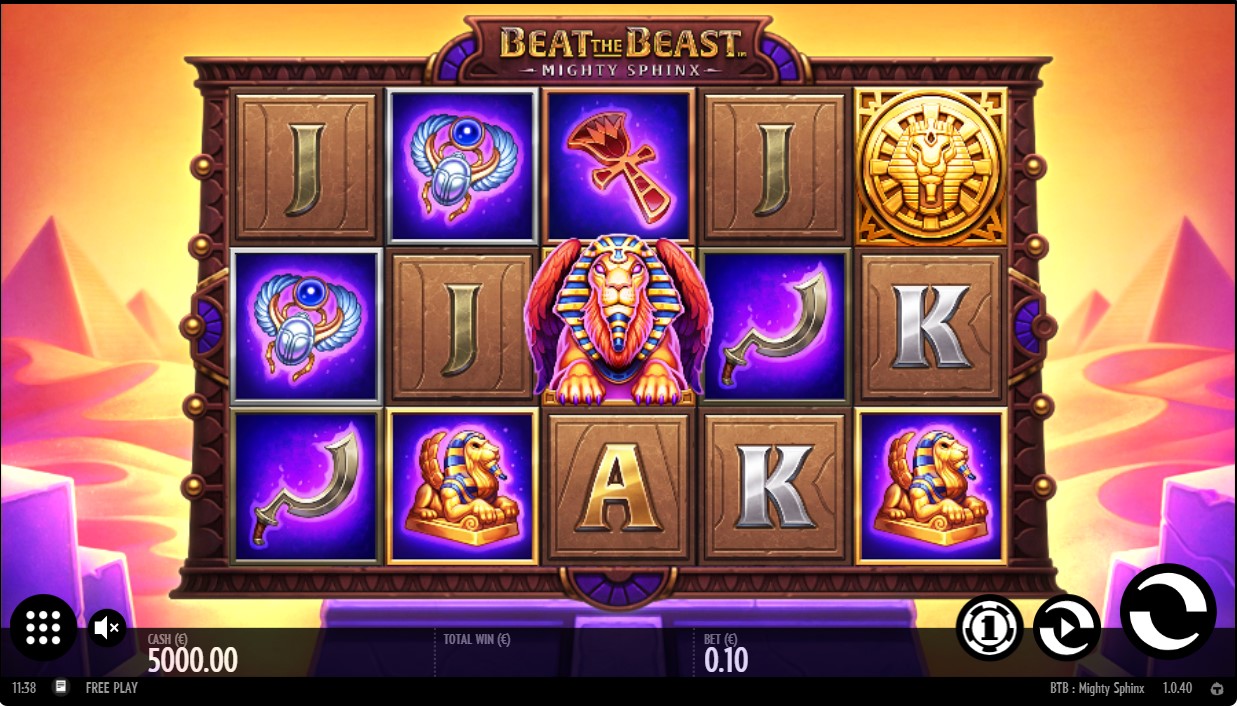 Thunderkick Beat the Beast: Mighty Sphinx Slot Reeks