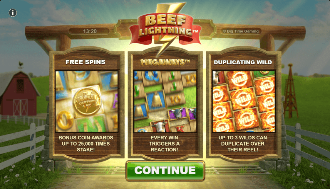 Beef Lightning Megaways Online Slots Game Features