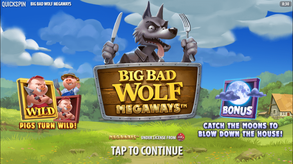 Big Bad Wolf Megaways Online Slots Game Landing Page