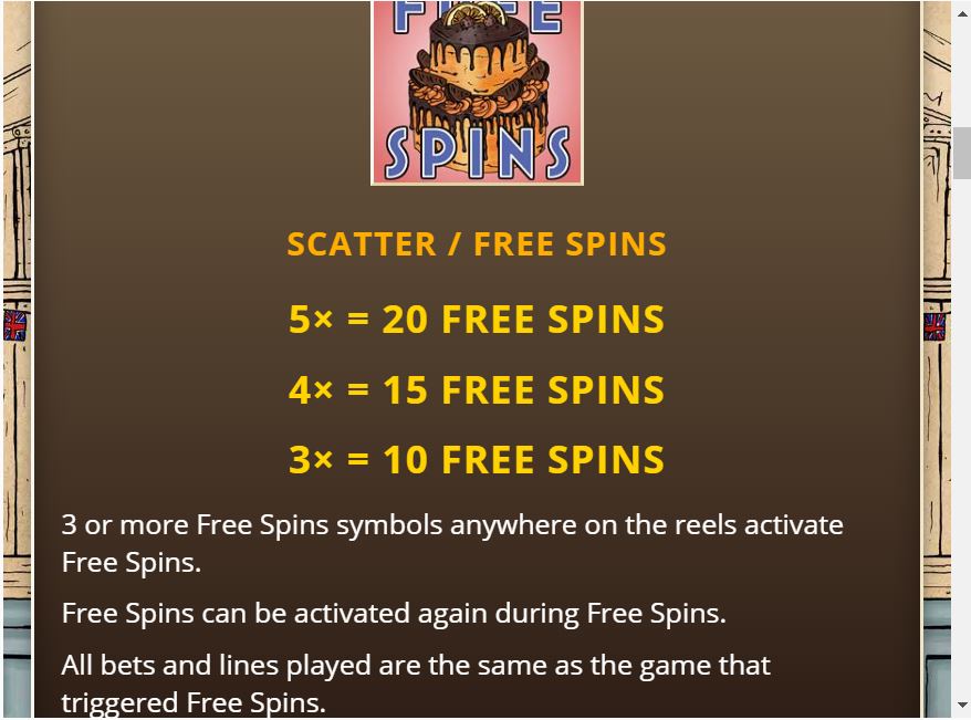 Big British Bake Slot Game Free Spins Feature