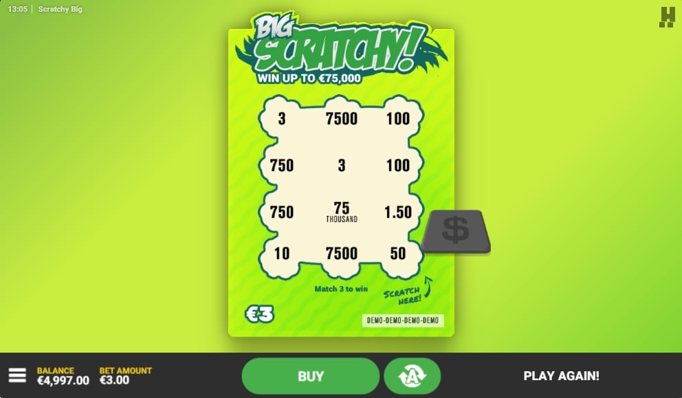 How to Play Big Scratchy Scratch Card
