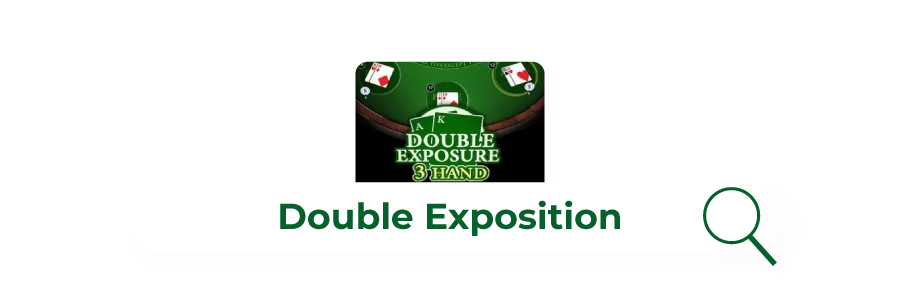 image du jeu de blackjack en variante double exposure