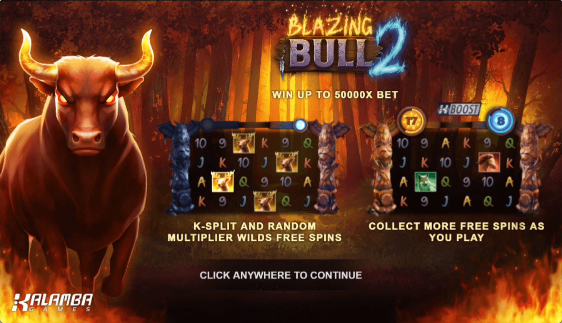 Blazing Bull 2 Online Slots Game Features