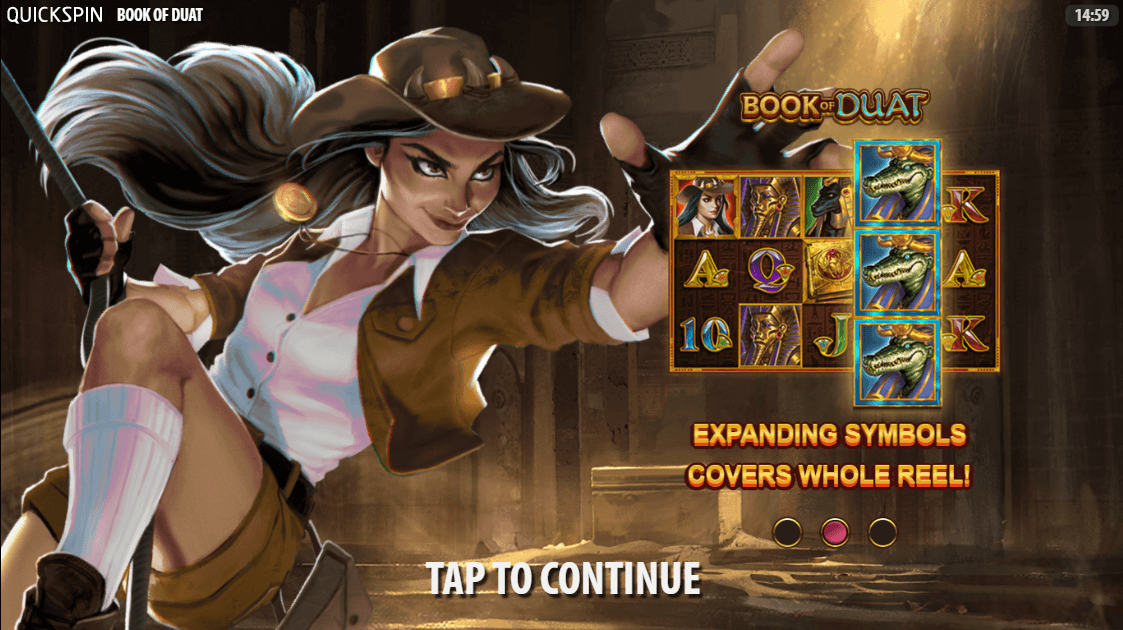 Book of Duat Online Slots Game Landing Page