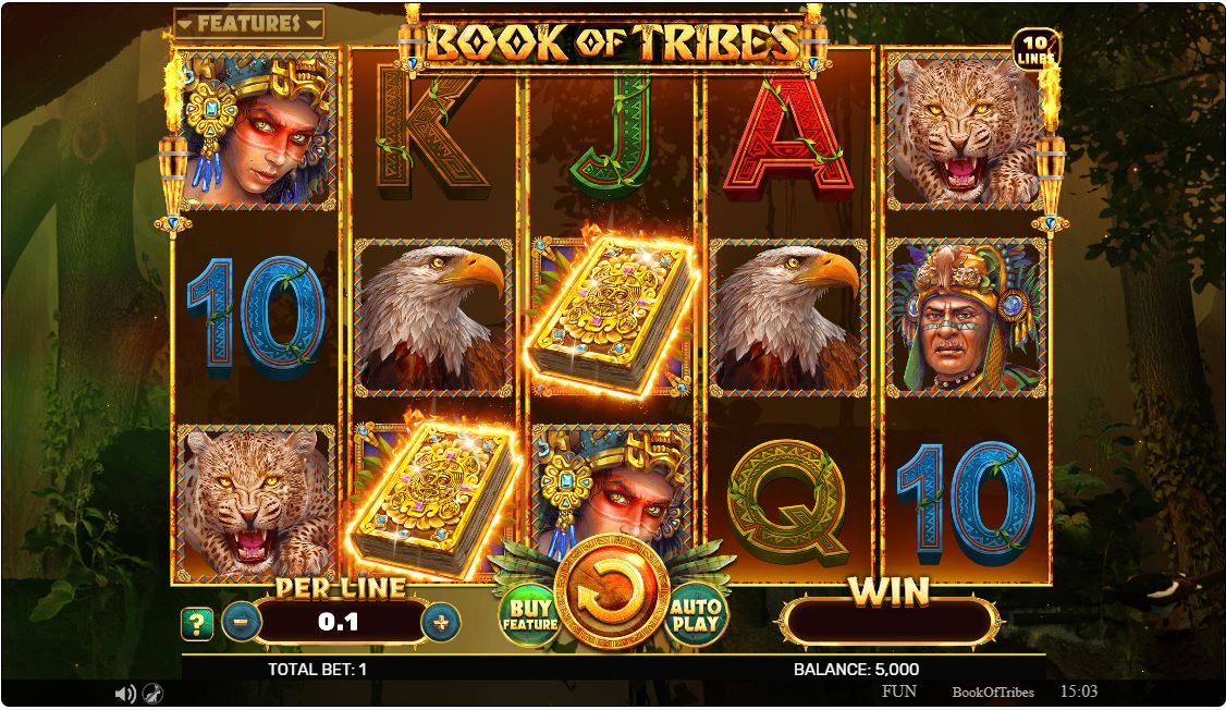 Book of Tribes online slot reels