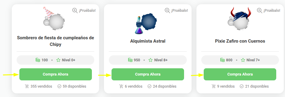 Botón Comprar Ahora Avatar de Chipy