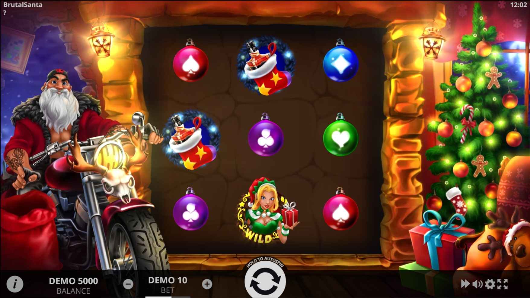 Brutal Santa Slot Gameplay