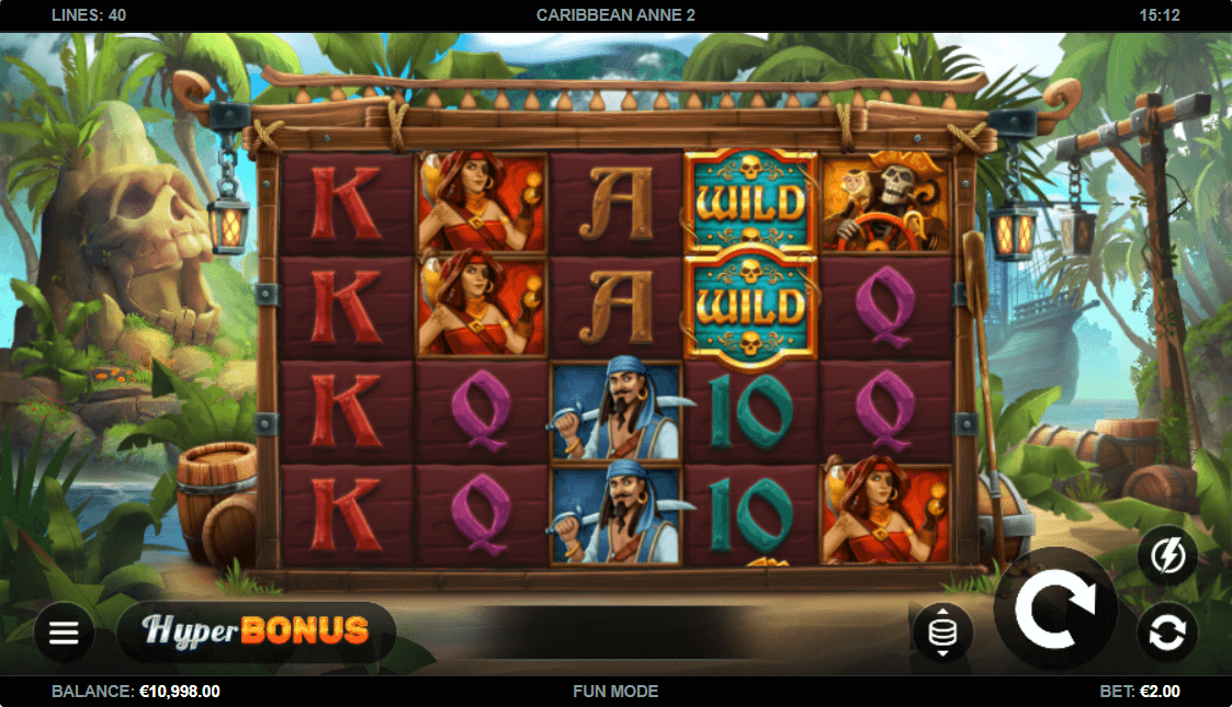 Caribbean Anne 2 Online Slots Game Reels