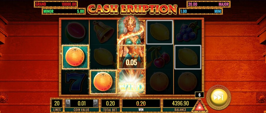 Cash Eurption online slot game big win