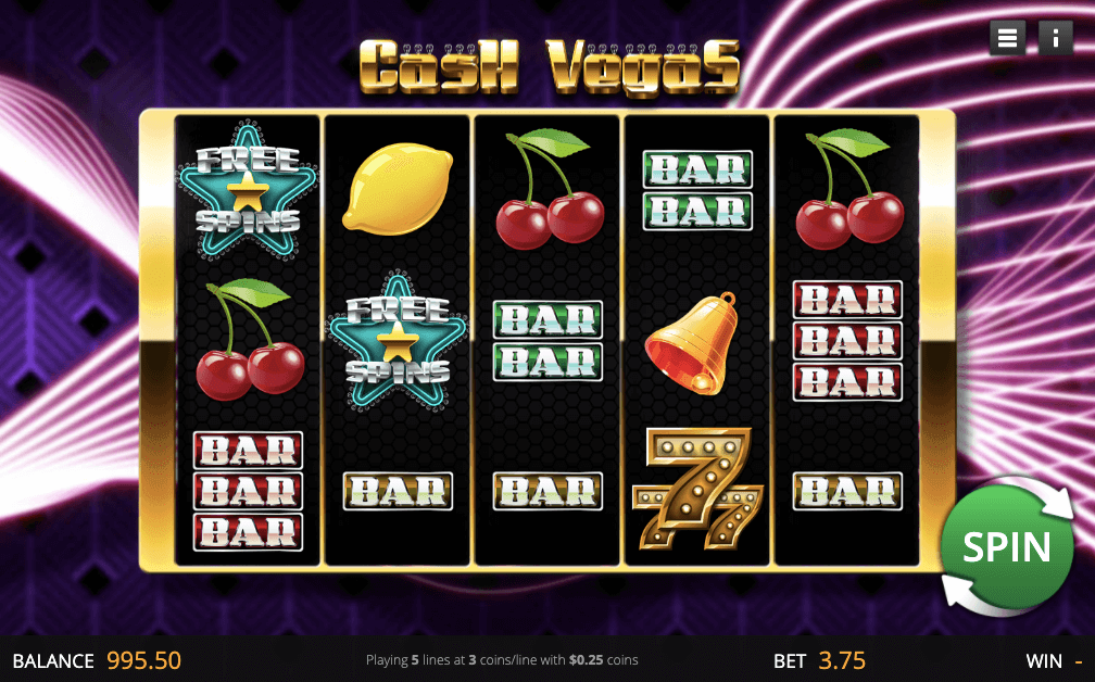 Cash Vegas Saucify Slot Game Reels