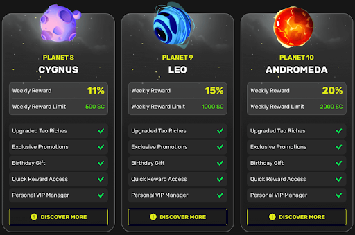 Casino Tao Fortune High Tiers