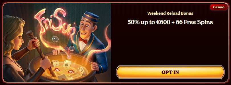 Casoola Casino Weekend Reload Bonus
