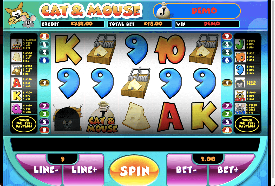 INTOUCH GAMES CAT AND MOUSE ONLINE SLOT REELS