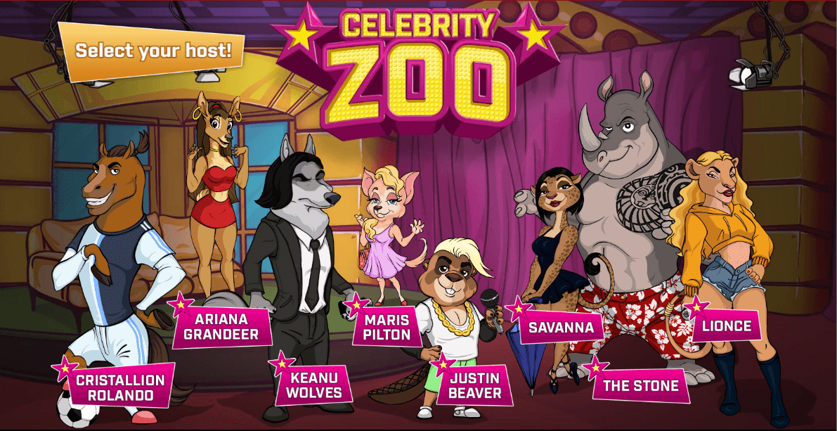 Celebrity Zoo Online Slots Game Host