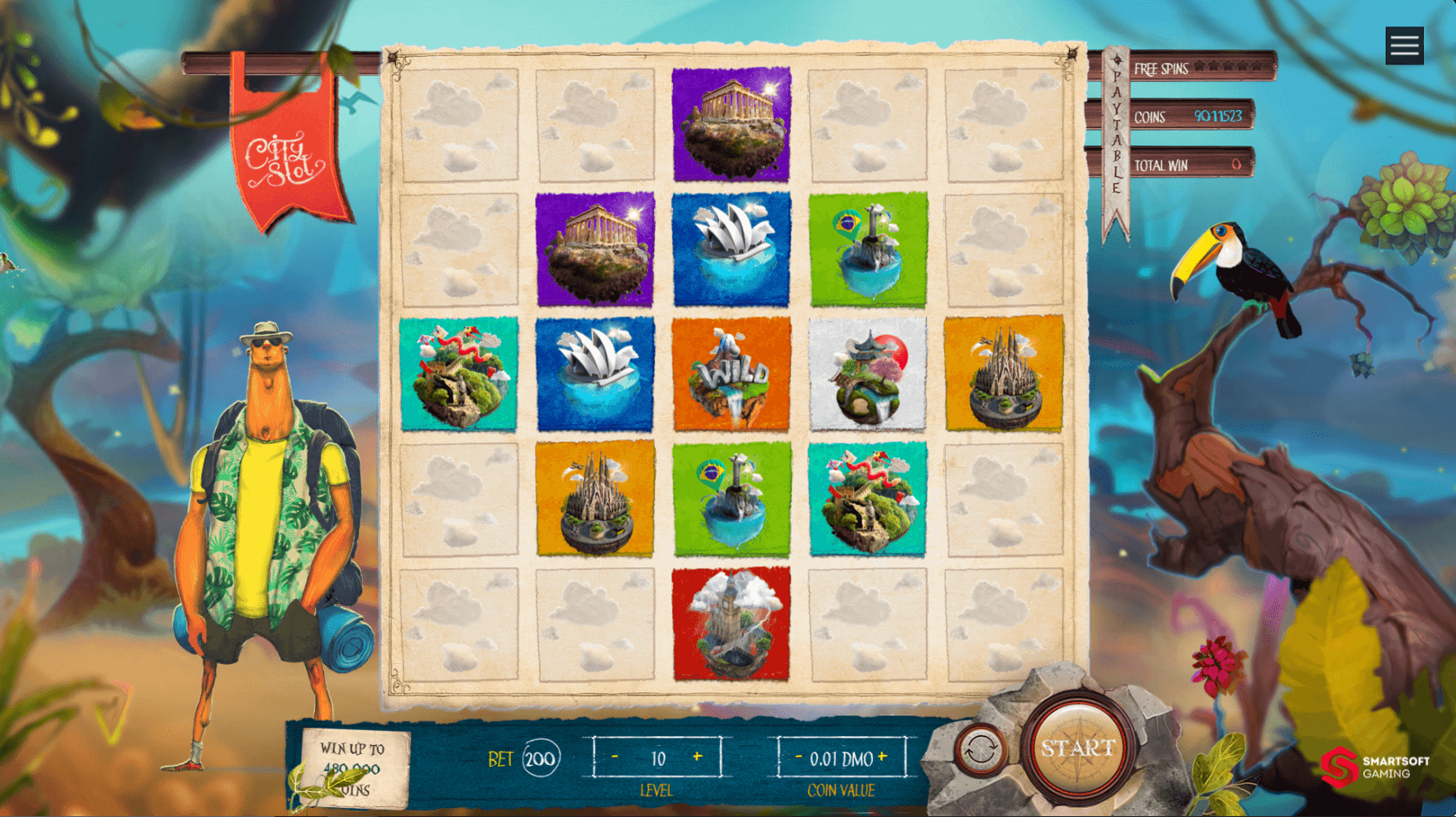 City Slot online slot game reels
