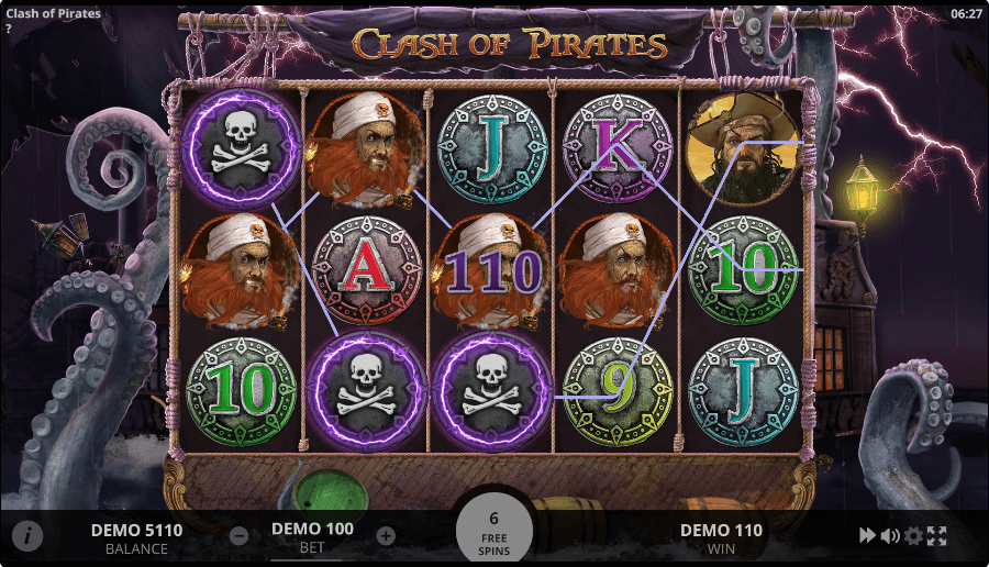 Clash of Pirates online slot game big win