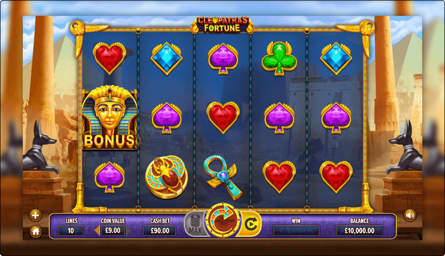Cleopatra's Fortune Online Slot Game Reels