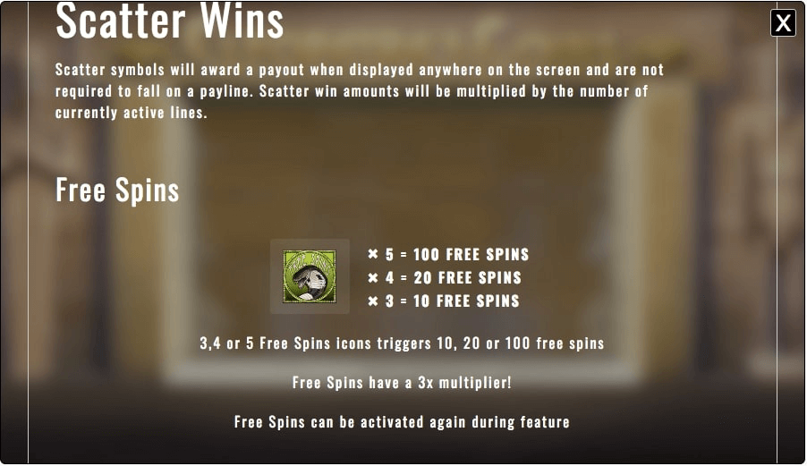 Cleopatra's Coins Online Slot Machine Game special features explained