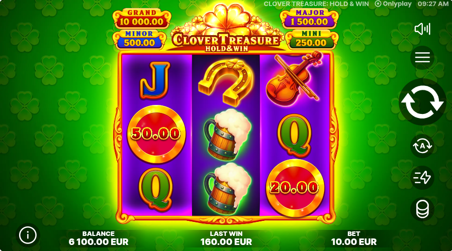 Clover Treasure Hold and Win Base Game