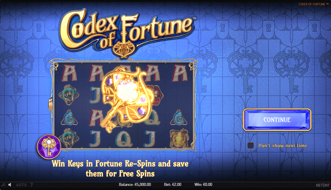 Codex of Fortune Online Slots Game Features