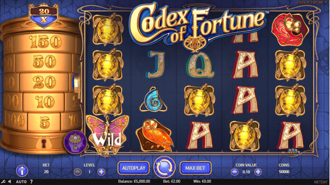 Codex of Fortune Online Slots Game Reels