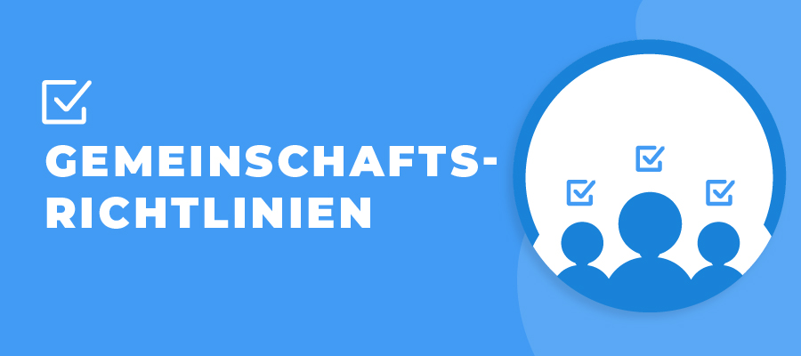 Community richtlinien symbol