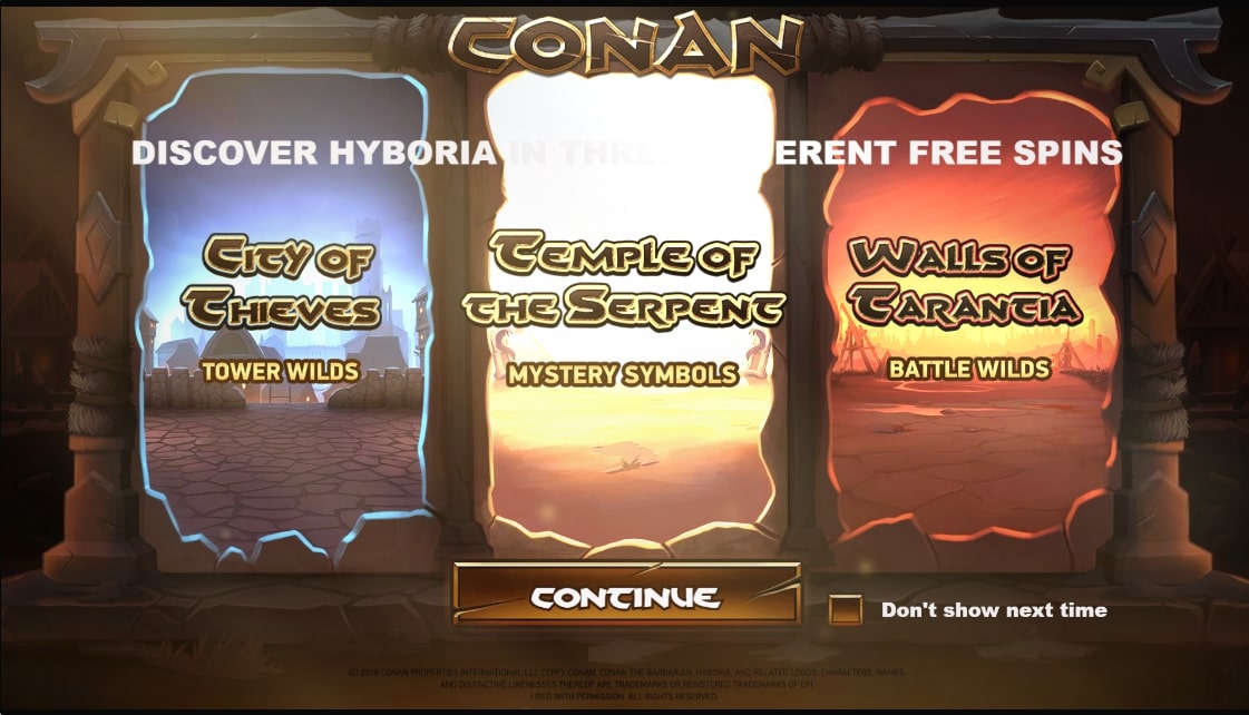 Conan Slot Machine