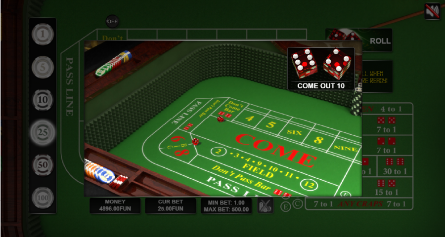 craps spiel geht weiter