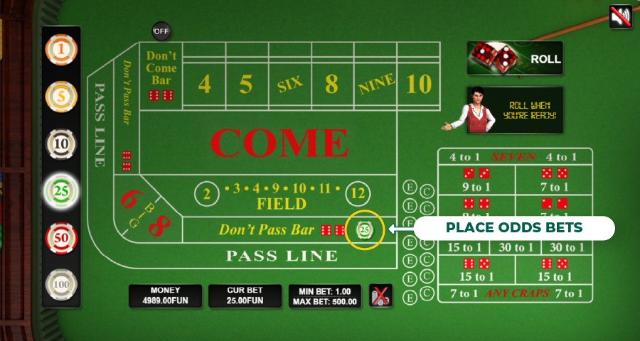 craps odds bets