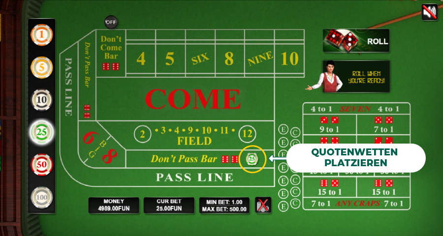 craps quotenwetten