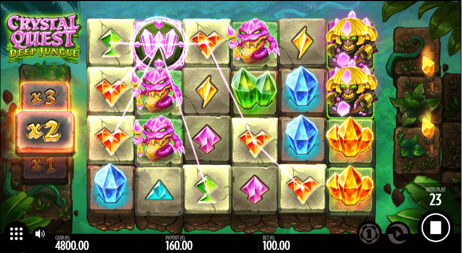 Crystal Quest: Deep Jungle Online Slot Game Combination