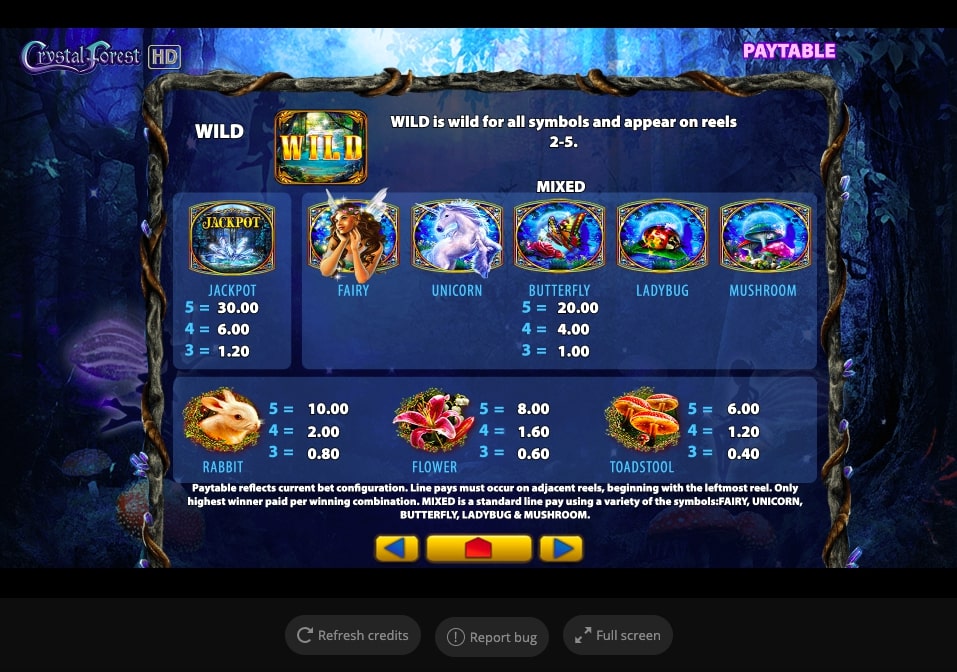 Crystal Forest bonus