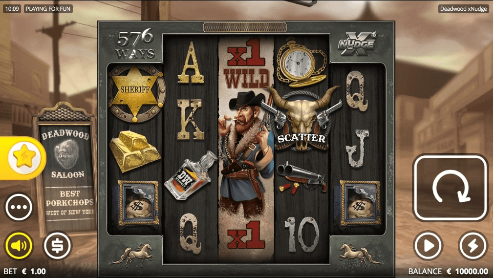 The Deadwood xNudge Online Slot Reels