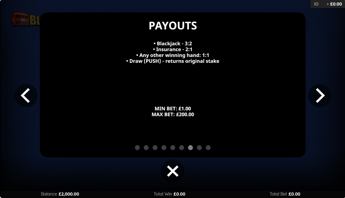 Deal or No Deal Blackjack Online Blackjack Game Payouts