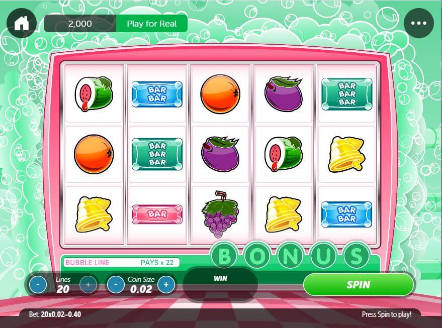 Double Bubble Online Slot Reels