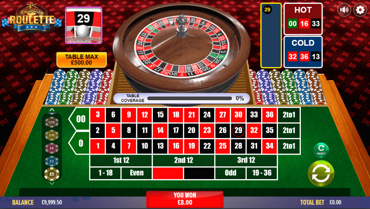 Dragon Gaming American Roulette win