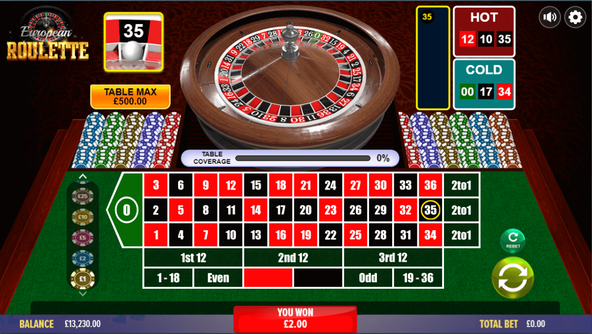 Dragon Gaming European Roulette win