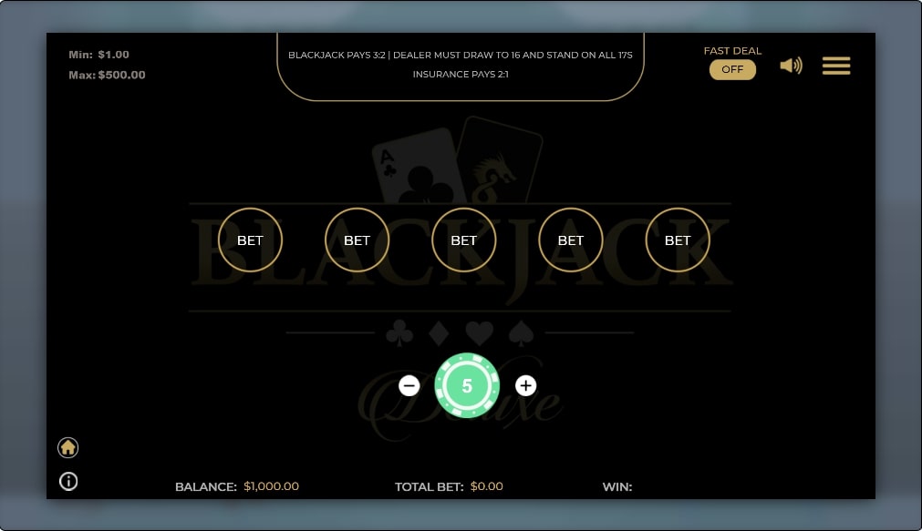 Dragon Gaming Blackjack Deluxe Review