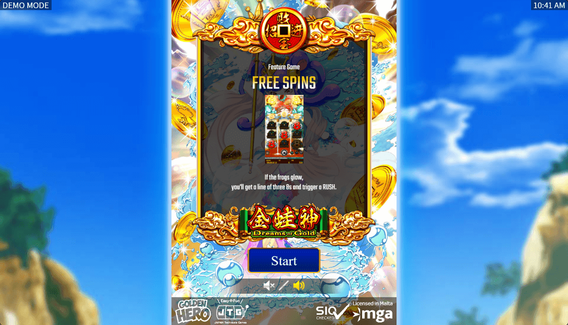 Dreams of Gold Online Slots Game Features
