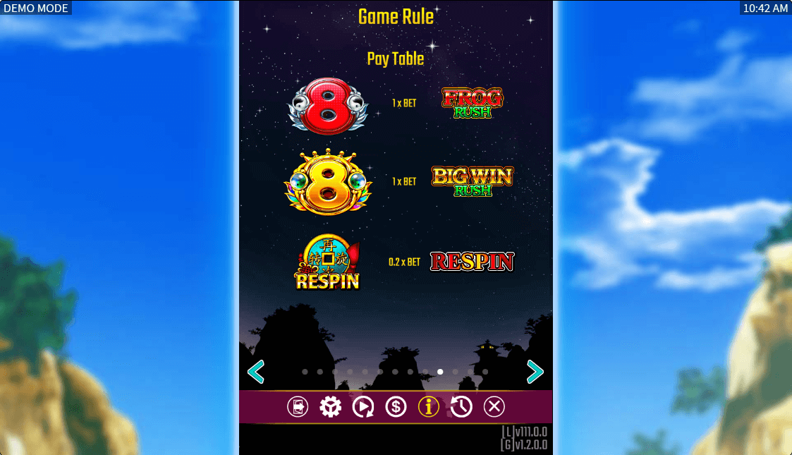 Dreams of Gold Online Slots Game Paytable