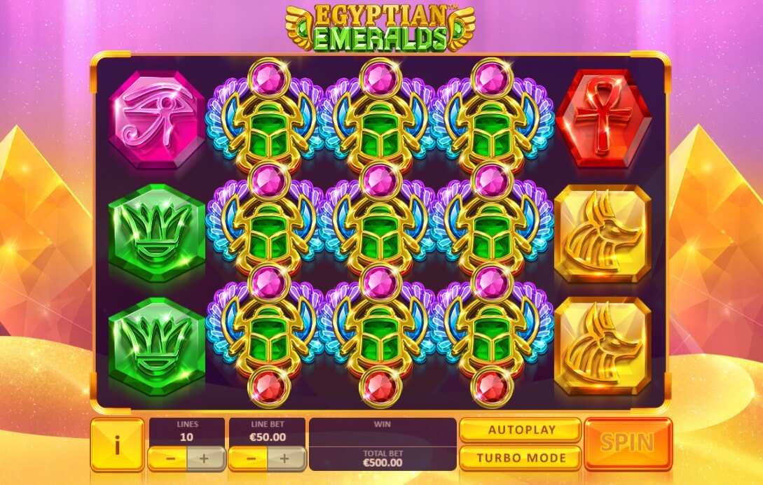 Egyptian Emeralds Online Slot Reels