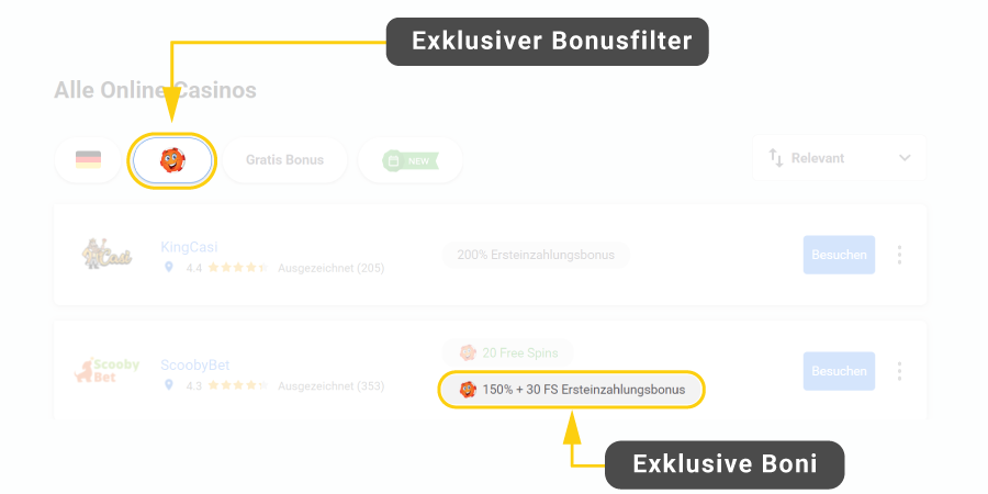 Exklusives Bonus-Label