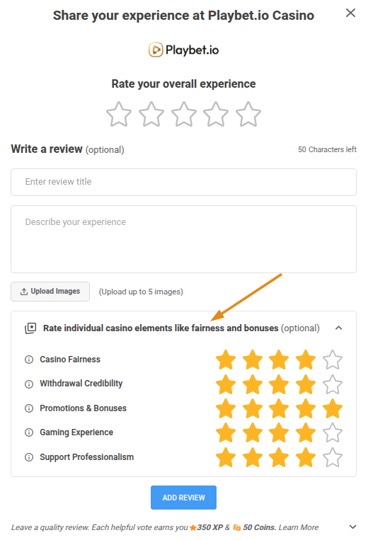 Expanded Review Form 