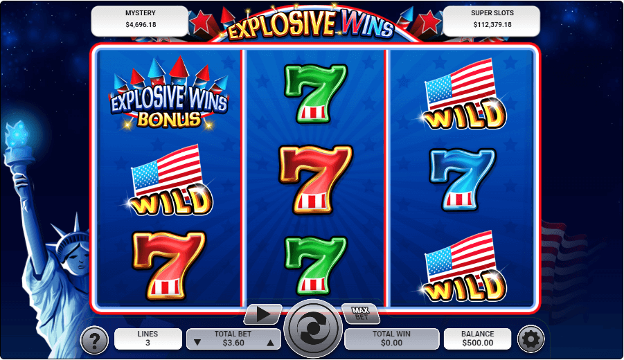 Explosive Wins Online Slots Game Reels